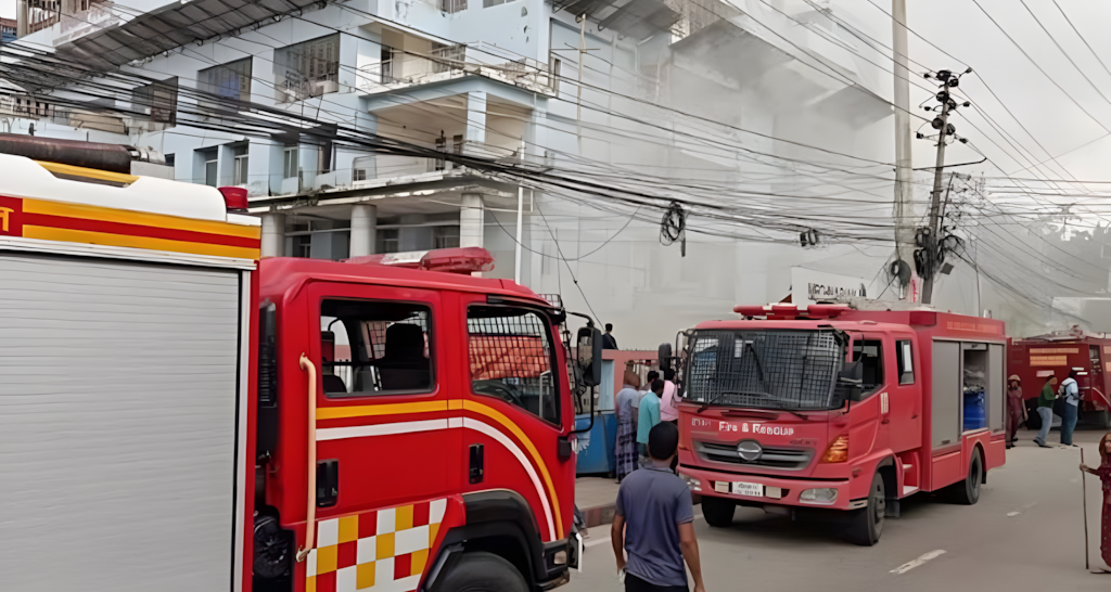 দেড় ঘণ্টার প্রচেষ্টায় বরিশাল মেডিকেলের আগুন নিয়ন্ত্রণে