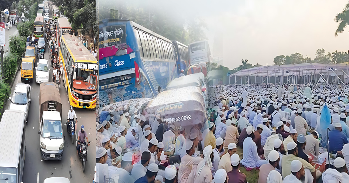 ইসলামী সম্মেলনে জনতার ঢল, রাজধানীজুড়ে তীব্র যানজট