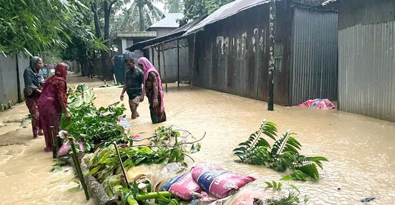 শেরপুরে বন্যায় মৃত্যু বেড়ে ৭, প্লাবিত হচ্ছে নতুন নতুন গ্রাম